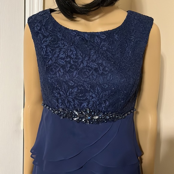 Jessica Howard Ladies Blue Dress Size 6 - Picture 3 of 8